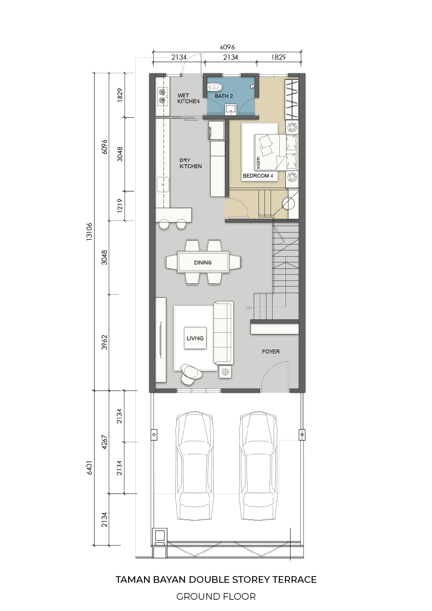 Double Storey Terrace (Ground Floor)